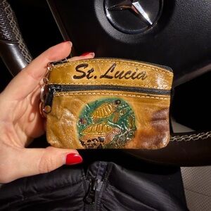 Brown Coin Pouch from St. lucia